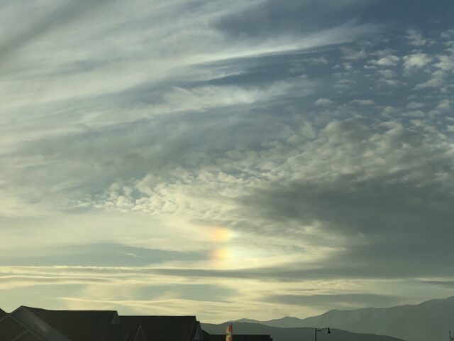 January 24, 2021 – Rainbows, clouds, and boxes